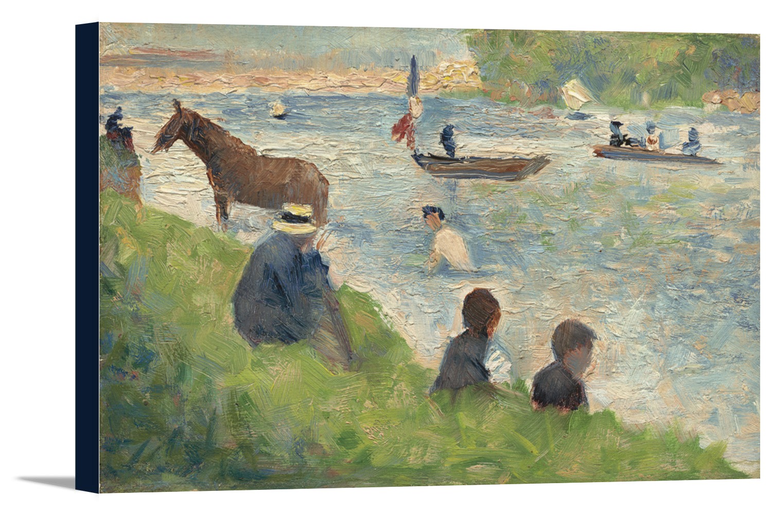 Horse and Boats (Study for Bathers at Asnieres