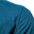 thumbnail image 2 of SWSMCLT Men's Full Cotton Long Sleeve Button Shirt Basic Top Fall Pocket Button Up Shirt Blue Medium, 2 of 4