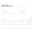 thumbnail image 2 of Kingston Brass GBS1418CS7 Berwyn 18" Grab Bar, 1-1/4" O.D, Brushed Brass, 2 of 2