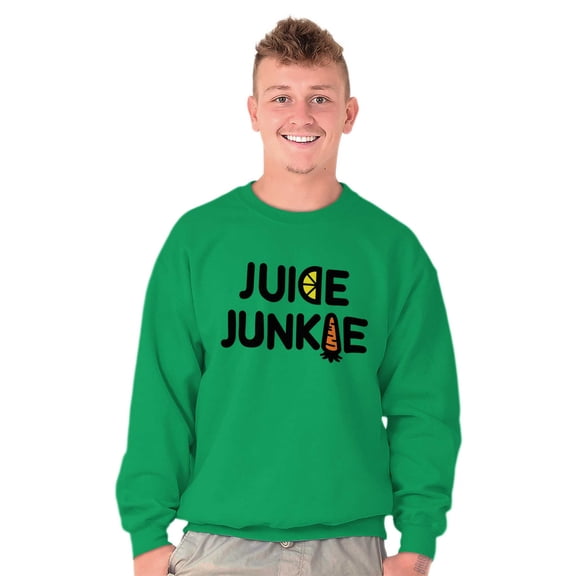 Juicing Superfood Healthy Lifestyle Unisex Plus Fleece Graphic Sweatshirt Brisco Brands 2X