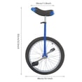 thumbnail image 2 of 20 Inch Wheel Unicycle Outdoor Cycling Blue Unicucle One Wheel Bike Adjustable Height, 2 of 22