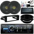 thumbnail image 1 of Stereo Bluetooth Receiver w/ Dash Kit Bundle Combo With 2x Kicker 6.5" Speakers w/ Adapter Brackets + Handle Bar Control For 98-2013 Harley Motorcycle + 200W Amp With Install Kit, 1 of 8