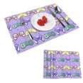 thumbnail image 1 of DouZhe Polyester Placemats Set de 4, Modèle de Contrôleur de Jeu de Style Rétro Résistant à la Chaleur Place Mats pour Table à Manger, 12 "x 18", 1 of 6