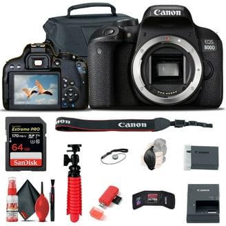 Canon EOS Rebel T7i DSLR Camera with 18-55mm Lens - Walmart.com