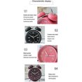 thumbnail image 5 of Reloj despertador de 4 pulgadas con doble campana y luz de fondo, silencioso, sin tictac, funciona con pilas, despertador fuerte (rosa), 5 of 5