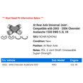 thumbnail image 2 of At Rear Axle Universal Joint - Compatible with 2002 - 2006 Chevy Avalanche 1500 RWD 5.3L V8 2003 2004 2005, 2 of 2