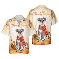 thumbnail image 3 of Happy Thanksgiving Schnauzer with Turkey Pumpkins Autumn Vibes Hawaiian Shirt Breathable Summer Unisex Merch Miniature Schnauzer Dog Lover - 12018, 3 of 6