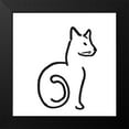 thumbnail image 2 of Longley, Alicia 12x12 Black Modern Framed Museum Art Print Titled - Kitteh II, 2 of 5