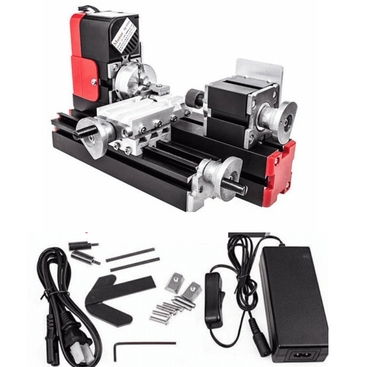 12000r/min 60W Mini Metal Rotating Lathe Motor DIY Tools High Power NEW Sale 