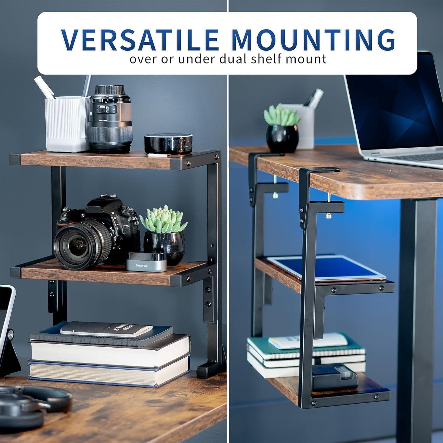 Wood 3-Tier Office Desktop Document Tray - Mail Sorter Organizer Rack - Wooden Document Letter Stand for Folders, Mail, Stationary, Desk Accessories Natural