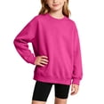 thumbnail image 2 of Auroural Girls Sweatshirts Size 6-7 Kids Boys Girls Sweatshirt Fashion Cute Solid Color Long Sleeved Casual Sports Hoodie Pullover Top Boys Sweatshirt And Girls Clothes, 2 of 9