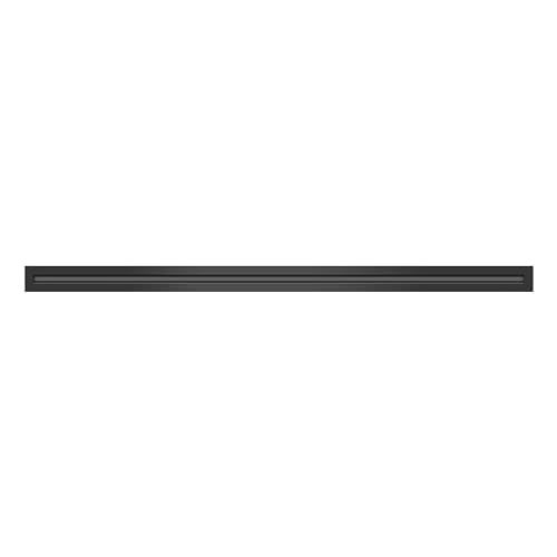 48" Linear Slot Diffuser - (1 Slot) Single Slot - Black Decorative Aluminum Air Vent - Heating and Cooling Modern AC Vent Cover for Ceiling, Walls & Floors - Texas Buildmart