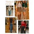 thumbnail image 3 of Anygrew Women Long Sleeve Shirts Slim Fit Tops Basic Tee 2025 Casual T-Shirt, 3 of 6
