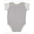 thumbnail image 2 of Rabbit Skins 4400 Infant Baby Rib Bodysuit - HT/ WH/ HT WH ST - 12MOS, 2 of 2