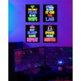 thumbnail image 6 of Drsoum Gamer Decor for Boys Gaming Wall Art Neon Gaming Room Decor Gamer Wall Art Teenage Boy Room 8x10in4pcs Natural Framed, 6 of 7