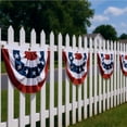 thumbnail image 5 of 1.5X3 Ft Bunting Flags, Large Patriotic USA Pleated Fan Flags, 4th of July Decorations Bunting Banner Half Fan Flag for Independence Day Memorial Day Outdoor Home Door Yard Decor (Set of 6), 5 of 8