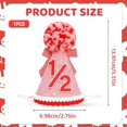 thumbnail image 2 of Gorro de cumpleaños CZFSWT 1/2 para niña de fiesta de cumpleaños de 6 meses, 2 of 7