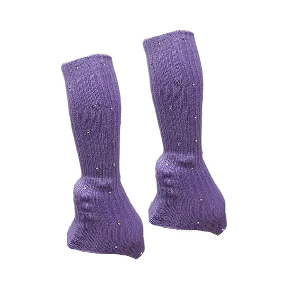 GARENDE Figure Skating Leg Warmers Decoration with Rhinestone for Dance Workout