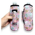 thumbnail image 2 of Drink Handlers Neoprene Water Bottle Sleeve - 16oz Insulated Water Bottle Holder & 24oz Can Water Bottle Holder for Walking, Running, & Cycling Water Resistant Drink Cover, Teacher Back to School, 2 of 2