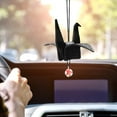 Paper Crane Pendant DIY Supplies Car Decor Things for Car DIY Leather