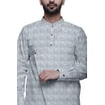 thumbnail image 3 of Atasi Party Wear Kurta Pajama For Men Mandarin Collar Ethnic Printed Kurta Set, 3 of 3