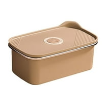 witspace Stainless Steel Food Storage Container with Lids Hole Stainless Steel Sealed Reusable Stackable Storage Container for Kitchen Pantry Organization