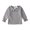 Gray, variant on Gureui Toddler Baby Girls Casual Top, Kids Long Sleeve O-Neck Ruffle Solid Color Blouse