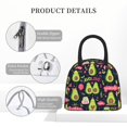 thumbnail image 4 of Fotbe Avocado Love Pattern Lunch Bag, Insulated Lunch Box, Small Leakproof Cooler Food Lunch Containers Reusable High Capacity Lunch Tote Bags for Work, Travel, Outdoor, 4 of 6