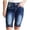 v#51Blue107, variant on Rggeeun Women'S Shorts Solid Color Elastic High Waist Knee-Length Slim Fit Lightweight Washed Denim With Side Pockets & Buttons For Summer Work Lovely Hot Pants,Blue,Xl