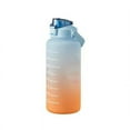 thumbnail image 1 of Portable Sports Water Bottle With Straw & Motivational Time Marking Reminder, 1 of 2
