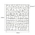 thumbnail image 2 of Self Adhesive Vinyl Letter Alphabet Number Stickers,White 1" 76 Count/Sheet,6 Pack, 2 of 5