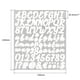 thumbnail image 2 of Calcomanías de letras y números de vinilo autoadhesivo, blancas, 1" 76 por hoja, 8 paquetes, 2 of 5
