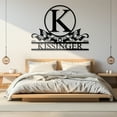 thumbnail image 6 of KAINSY Personalized Metal Signs | Metal Name Sign | Split Letter Monogram | Home Decor Sign | Metal Wall Art | Last Name Sign | Outdoor Decor Sign | Personalized Wedding Gift | Housewarming Gift, 6 of 8
