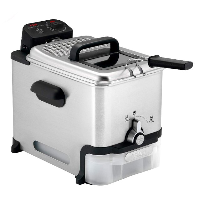 Freidora T-Fal de 3.5 L con filtración de aceite de acero inoxidable de 1700 W