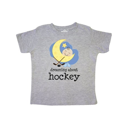 

Inktastic Dreaming About Hockey Gift Toddler Boy or Toddler Girl T-Shirt