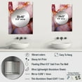thumbnail image 4 of Designart "Essence of Gold and Pink Marble II" Abstract Marble Mirror Wall Decor - Modern Pink Abstract Living Room Wall Mirror Art - 32" x 24" Inch, 4 of 5