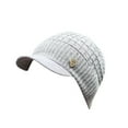 thumbnail image 6 of iopqo baseball caps men warm baggy weave crochet winter wool knit ski beanie caps hat hat grey, 6 of 6