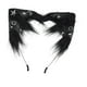 thumbnail image 3 of Diadema con orejas de gato para Halloween, accesorio para fotos de disfraz de cosplay, diadema para el pelo Negro, 3 of 8