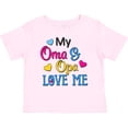 thumbnail image 3 of Inktastic My Oma and Opa Love Me with Hearts Boys or Girls Baby T-Shirt, 3 of 5