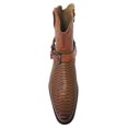 thumbnail image 3 of Men's Cowboy Boots Western Snake Skin Print Alligator Crocodile Zippper Buckle Harness, 3 of 5