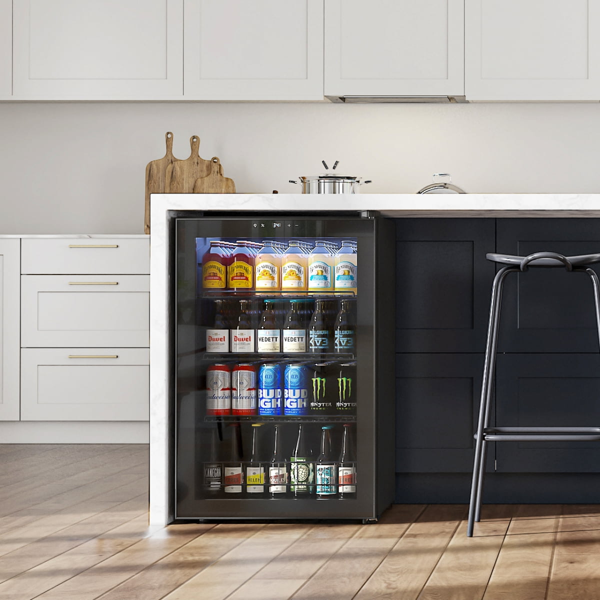 Yeego Beverage Cooler, 320 Cans Beverage Refrigerator with Glass Door for Home/Bar/Office, 2 Pack