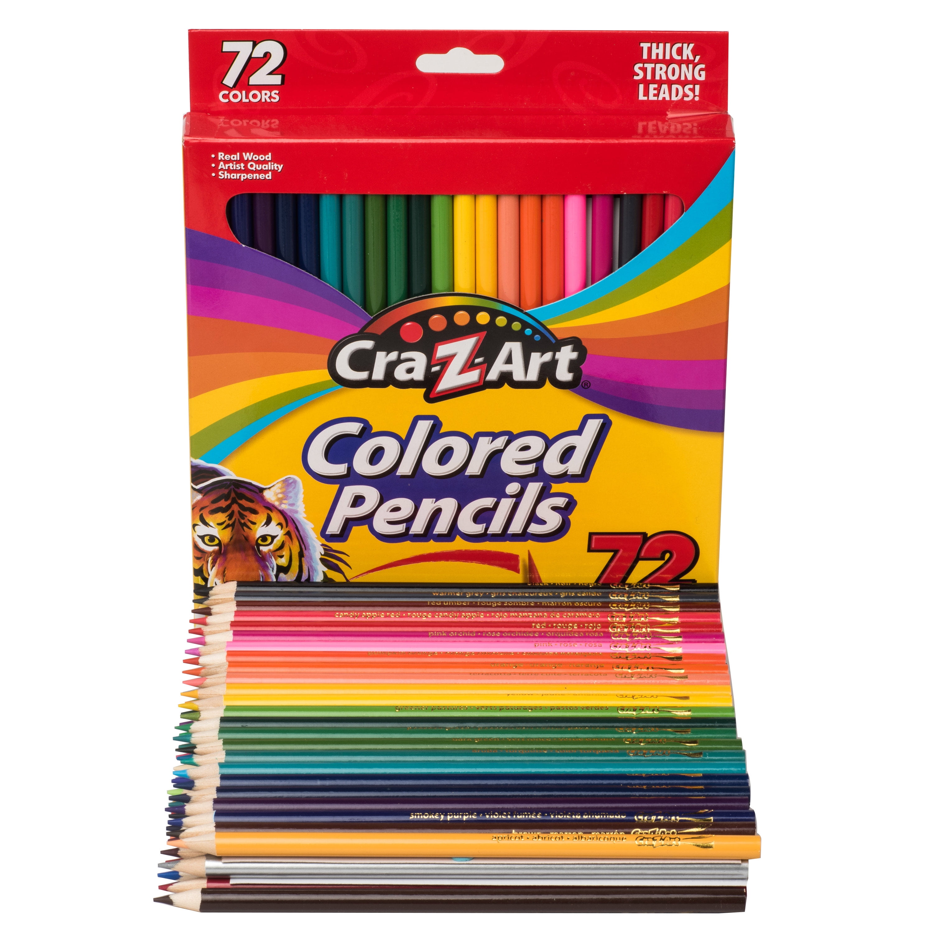 Cra-Z-Art Classic Colored Pencils, 72 Count, Multicolor, Beginner Child to  Adult, Back to School