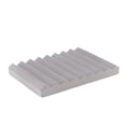 thumbnail image 5 of Concrete Cement Hand Soap Dish, Ribbed Drainage Design, Gray, 5 of 6