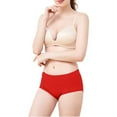 thumbnail image 5 of Baqcunre Women's Mid-High Waist Solid Pocket Anti-Leakage Elastic Close-Fitting Physiological Underwear Womens Clothes Period Underwear Panties for Women Womens Underwear,Red,Xl, 5 of 8