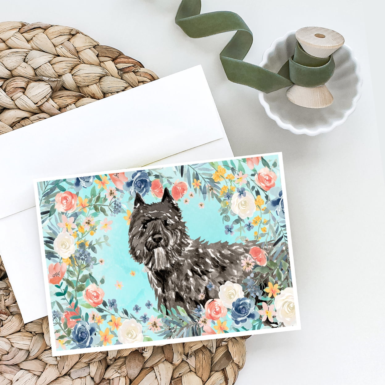 Bouvier des Flandres Greeting Cards and Envelopes Pack of 8