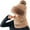 Coffee, variant on Women's Fleece Balaclava Hood, 3-in-1 Integrated Face Mask Neck Warmer and Beanie, Windproof Cold Weather Hood for Outdoor Running, Cycling, Skiing Coffee