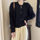 thumbnail image 5 of Suéter vintage de invierno con diseño trenzado, abrigo de otoño e invierno, estilo coreano, suave, encerado, estilo perezoso, estilo delicado, cárdigan de punto, 5 of 6