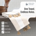 thumbnail image 7 of HEIRLOOM COMFORT Beige Decorative Dotted Kitchen Towels 16x26 Inch, 5 Pack, Soft, 100% Cotton, Absorbent & Fast-Drying Dish Towels with Tassels, Ideal for Cleaning, Drying Dishes, and Daily Use, 7 of 7