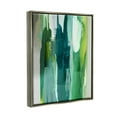 thumbnail image 3 of Stupell Industries Green Asymmetrical Abstract Abstract Painting Gray Floater Framed Art Print Wall Art, 25 x 31, 3 of 9