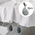 thumbnail image 4 of yuksok Heavy Table Cloth Weights Small Weights Stone Pendant with Stainless Steel Clip 8Pcs, 4 of 8